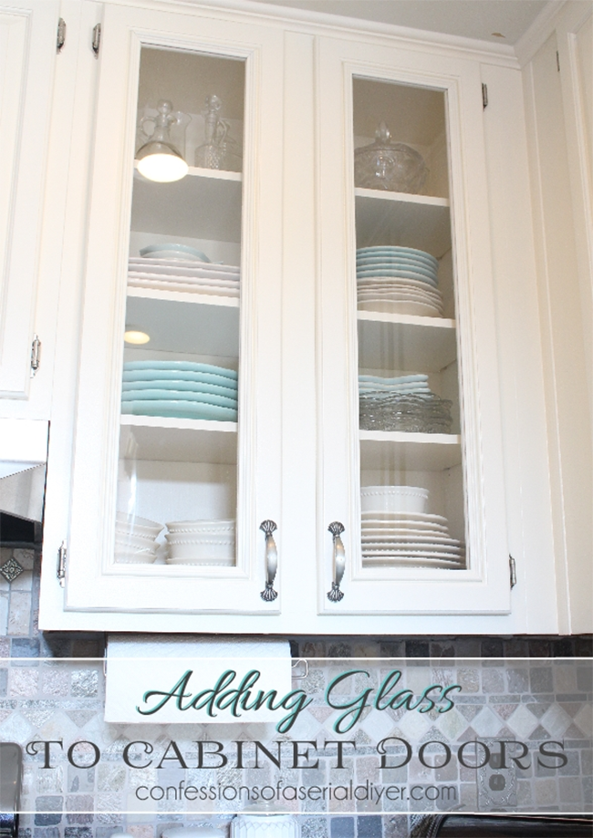 Kitchen Cabinets A Makeover, Kitchen Cupboard Doors With Glass Inserts