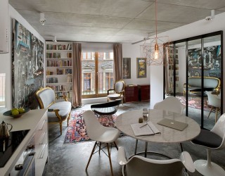 Small, Ingenious Apartment in Poland Draped in Eclectic Exuberance