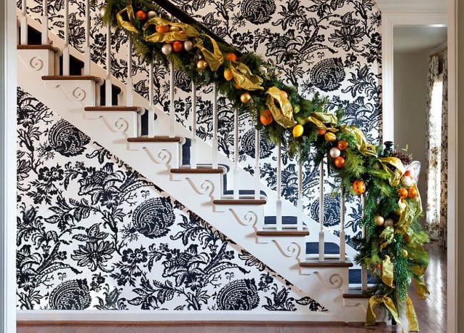 16 Fabulous Ideas That Bring Wallpaper to the Stairway | Decoist