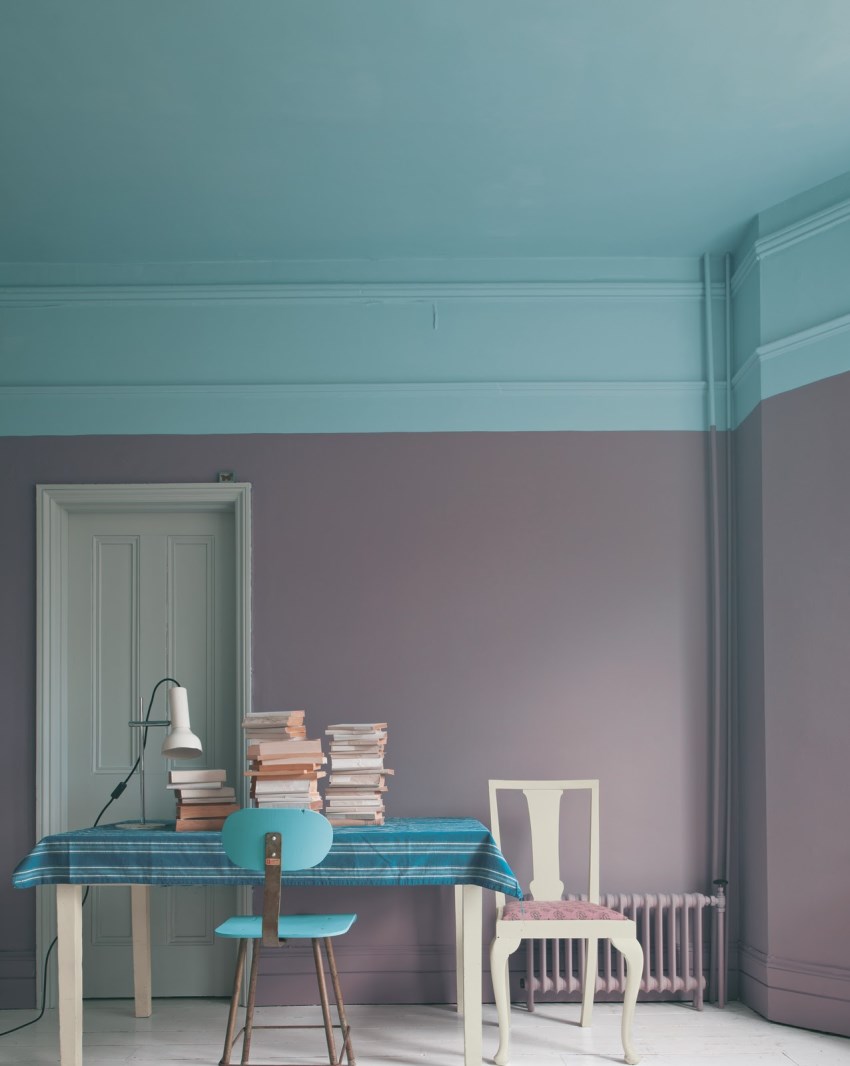 Eye-catching room featuring Farrow + Ball paint