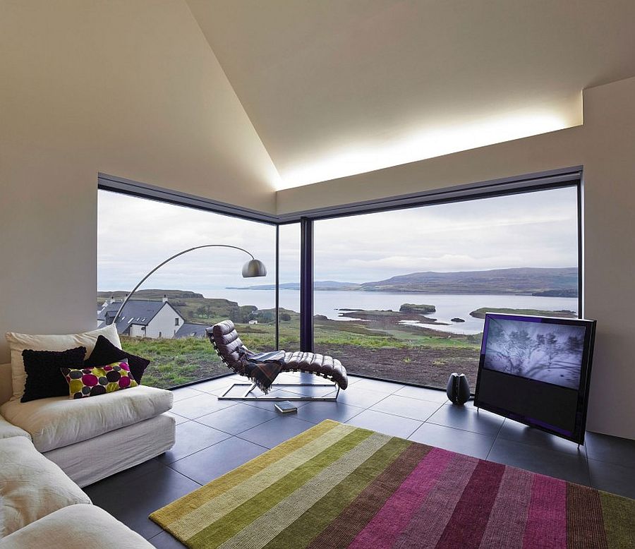 Fabulous views of the hills and the river from the awesome Scottish home