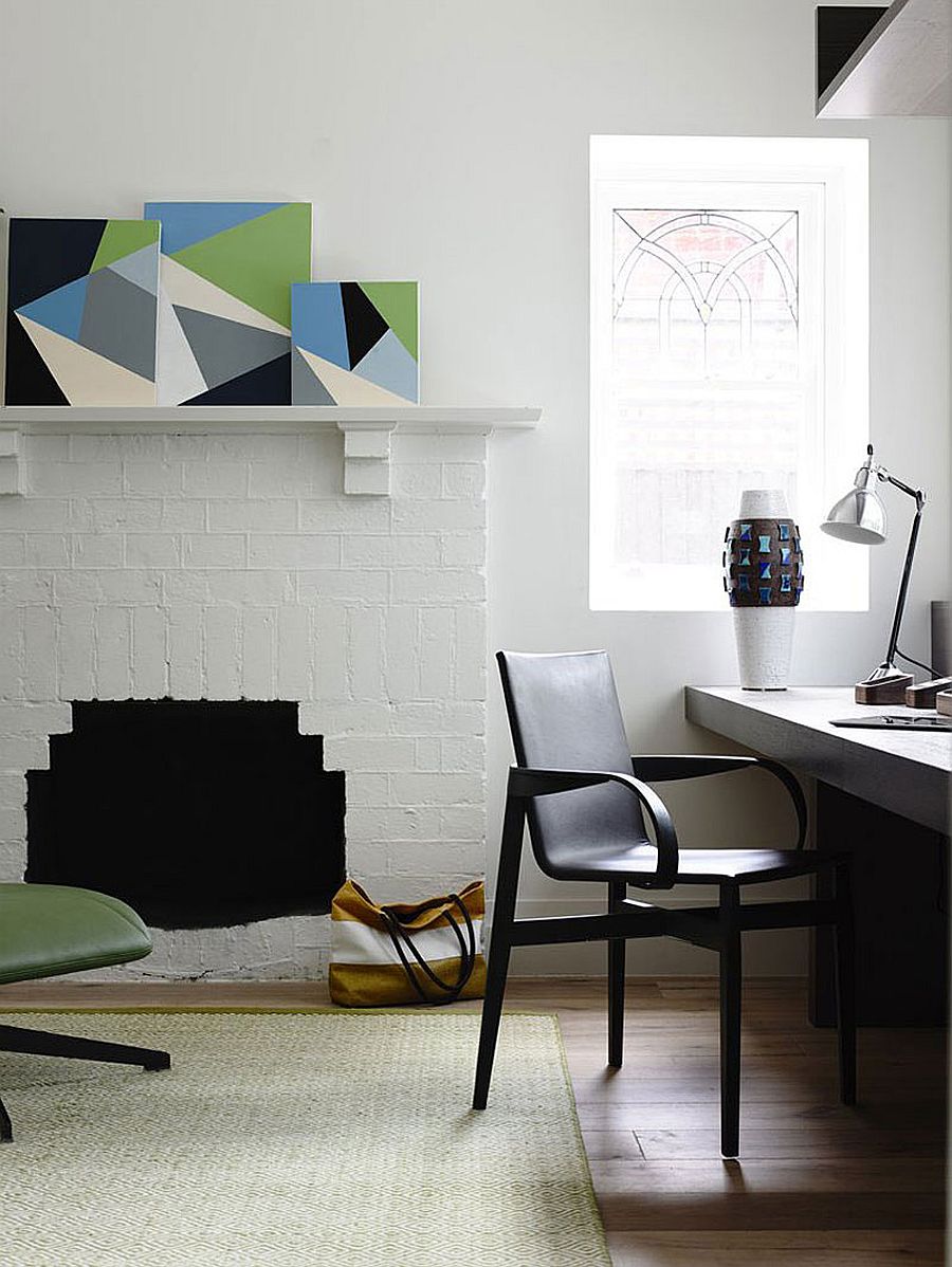 Home workspace with modern eclectic style