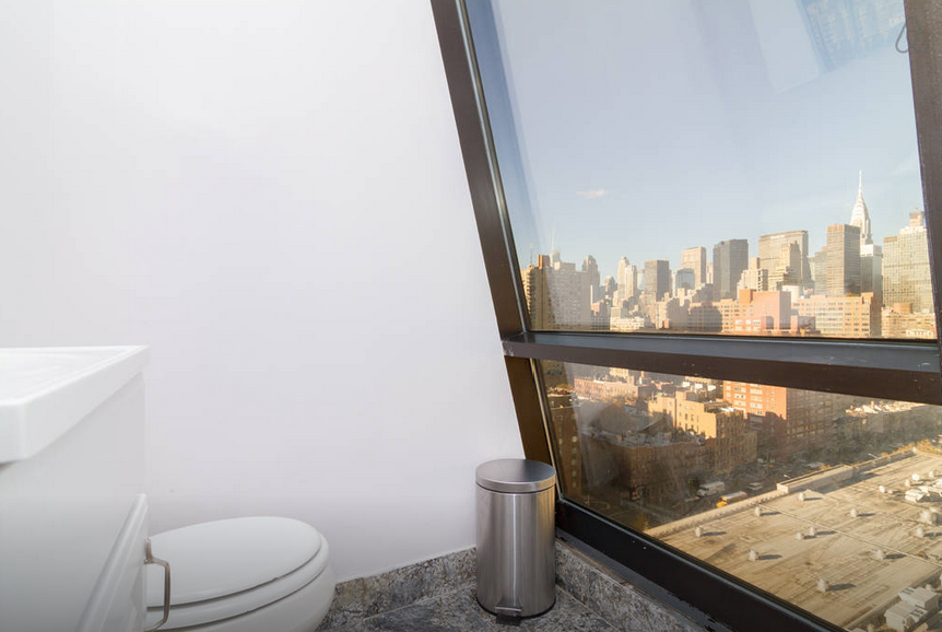 Kips Bay Penthouse Bathroom with views of Empire State Building