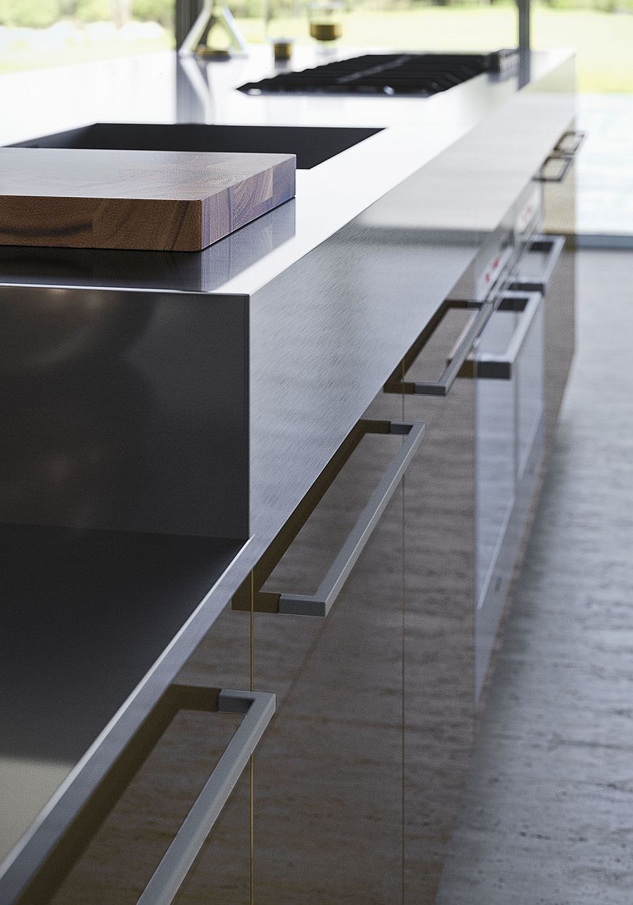 Kitchen island with plenty of cabinet space