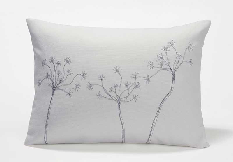 Live Good Ice Blue Organic Throw Pillow