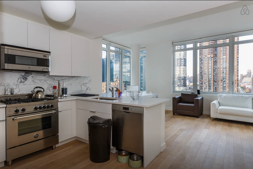 Midtown Manhattan Penthouse Open Kitchen