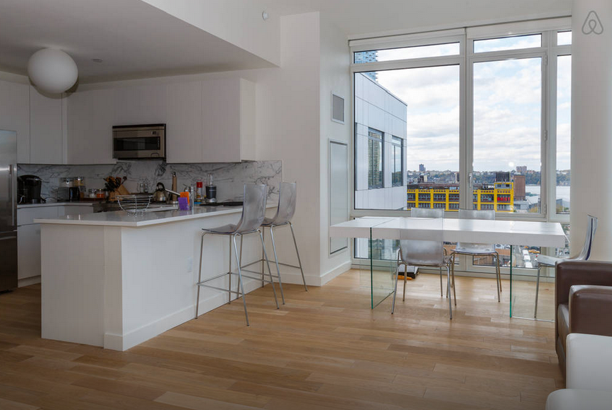 Midtown Manhattan Penthouse White Decor