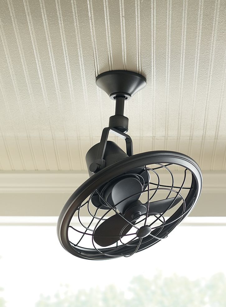 Outdoor oscillating ceiling fan