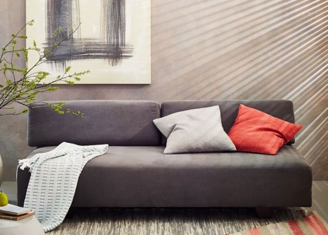 Sleek Grey Sofa From West Elm 650x467 