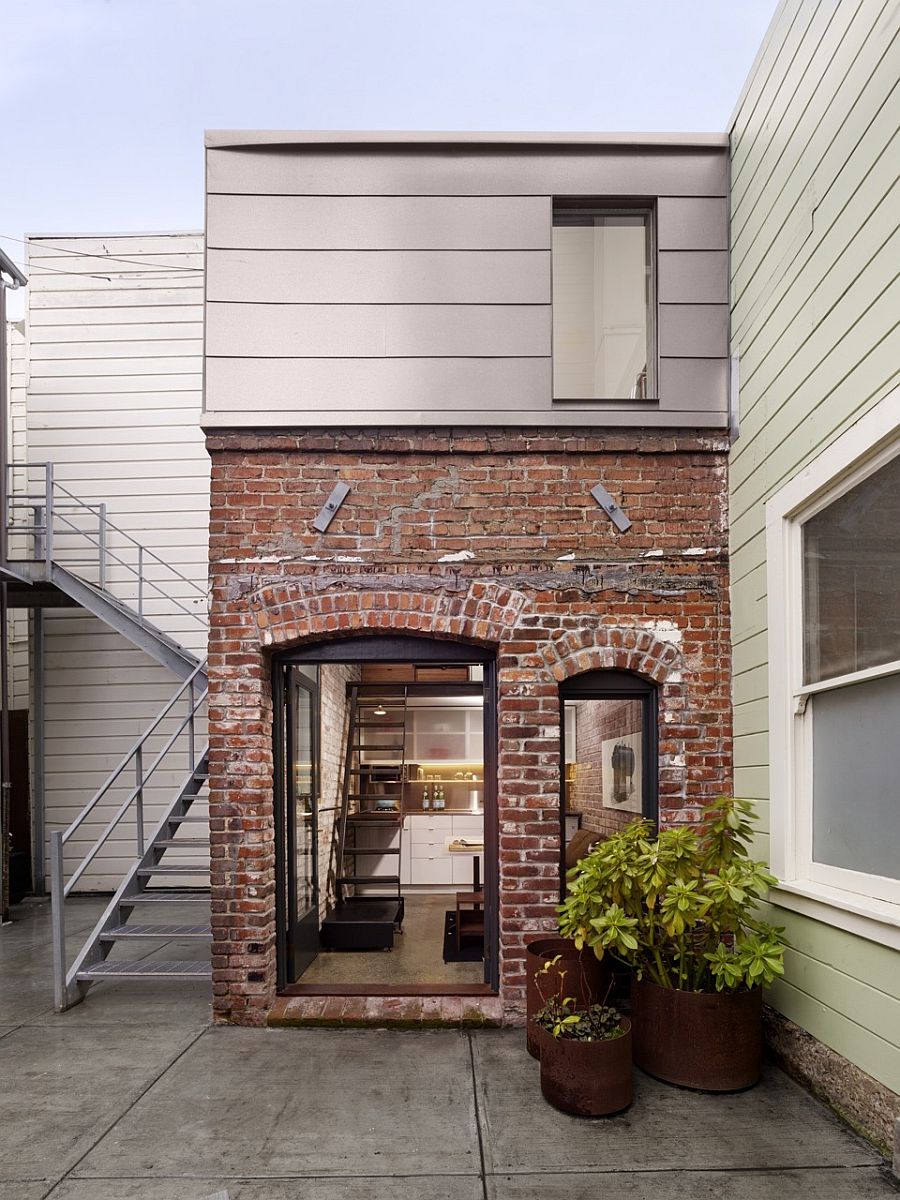 Small boiler room of the house turned into a guest house