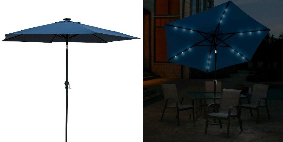 Solar lighted umbrella from Target