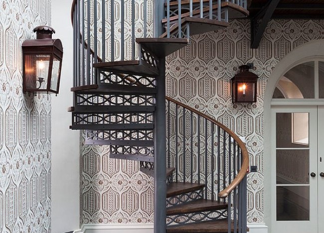 16 Fabulous Ideas That Bring Wallpaper to the Stairway