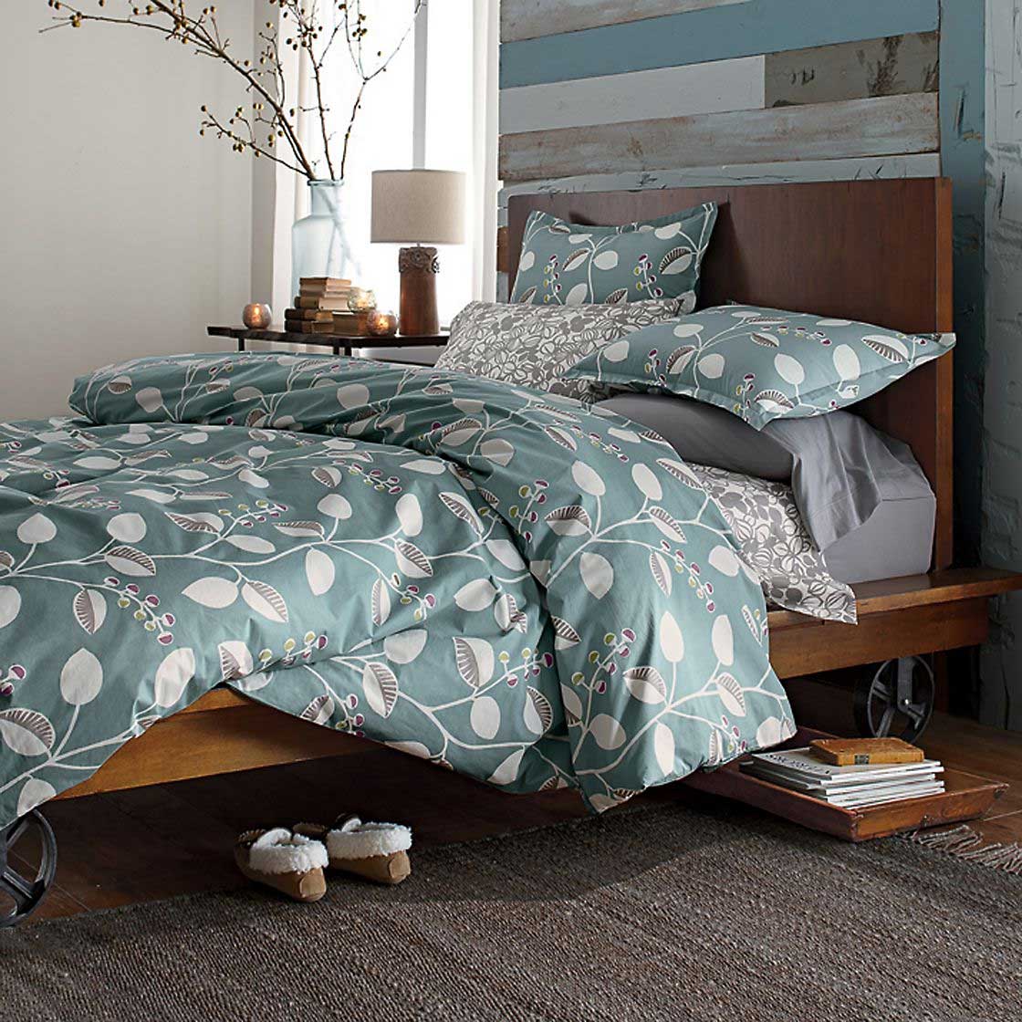 The Company Store Organic Bedding in Blue