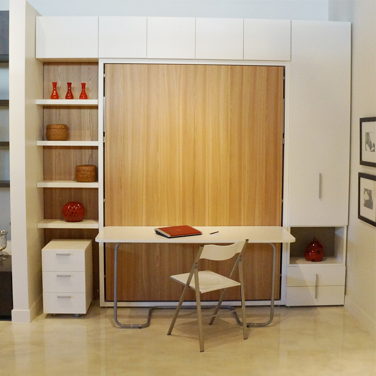 8 Versatile Murphy Beds That Turn Any, Murphy Bed Bookcase Kitchen