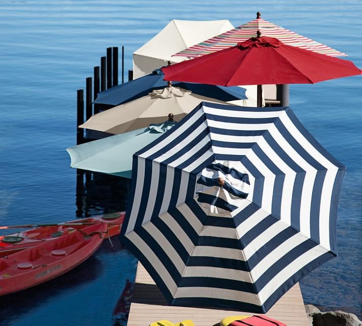 Umbrellas from Pottery Barn