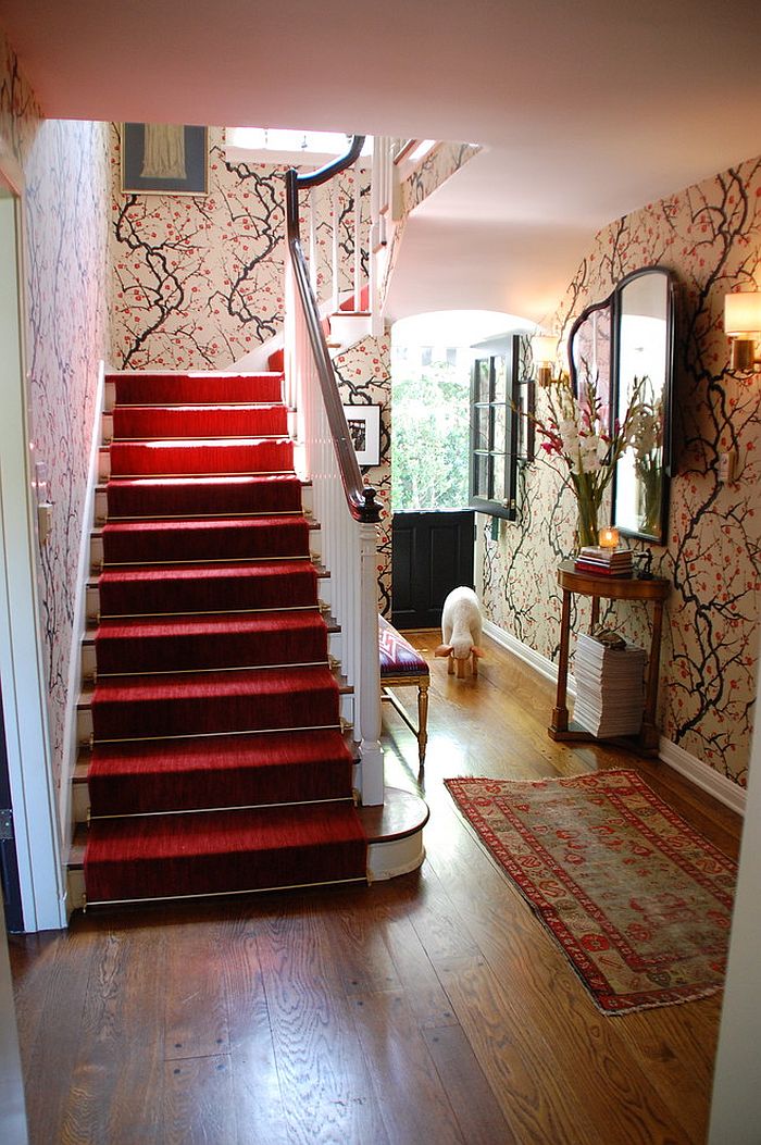 24 Wallpapered Foyers For a Gorgeous Home Entrance