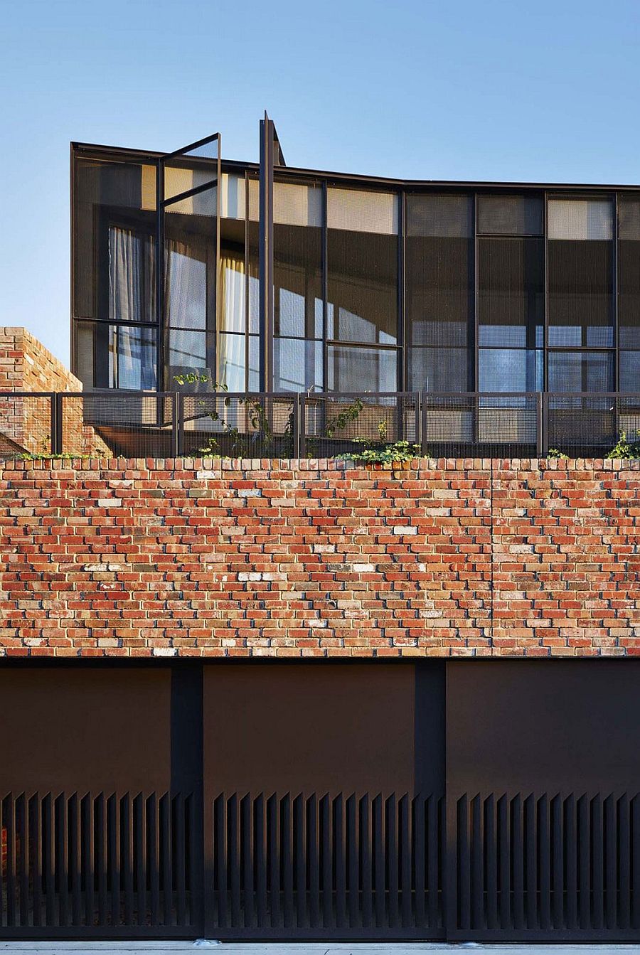 Warehouse inspired exterior of the House of Bricks in Melbourne