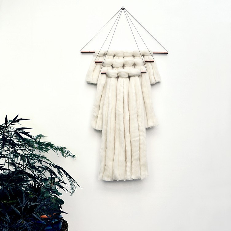 White wall hanging from Nannie Inez