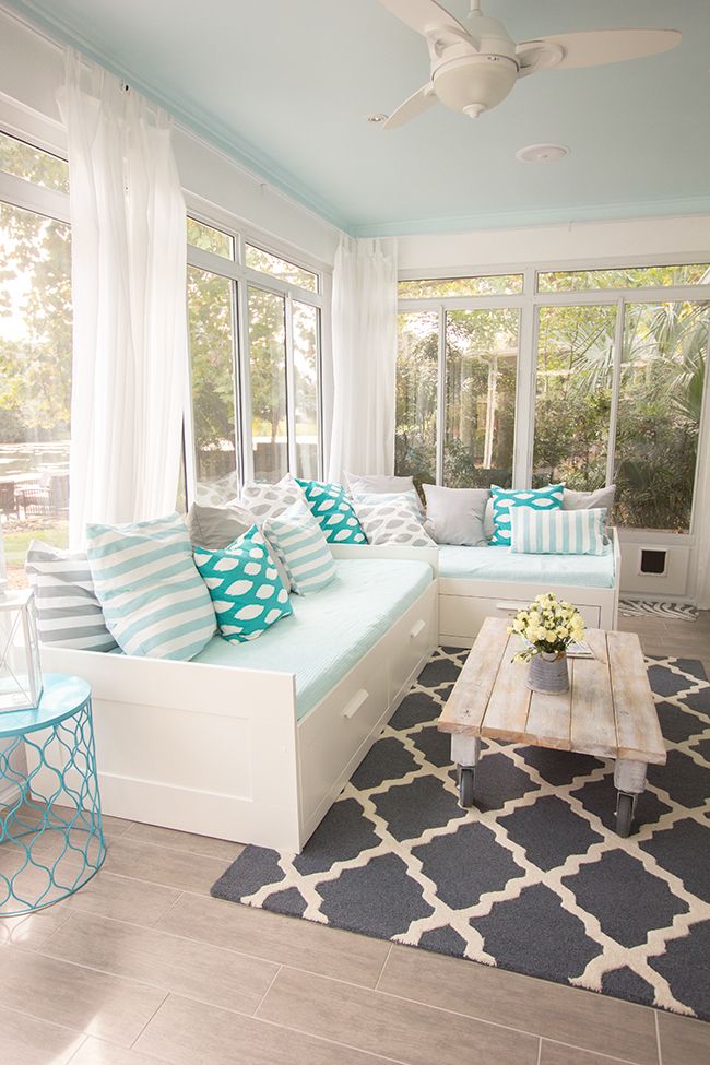 blue sunroom