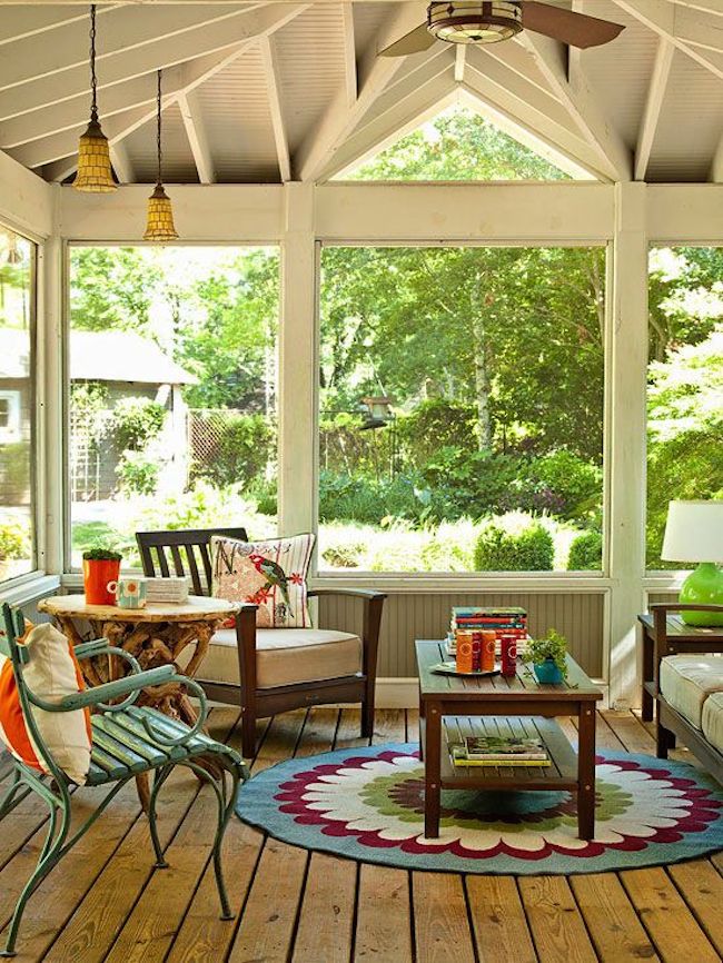 sunroom trees landscaping