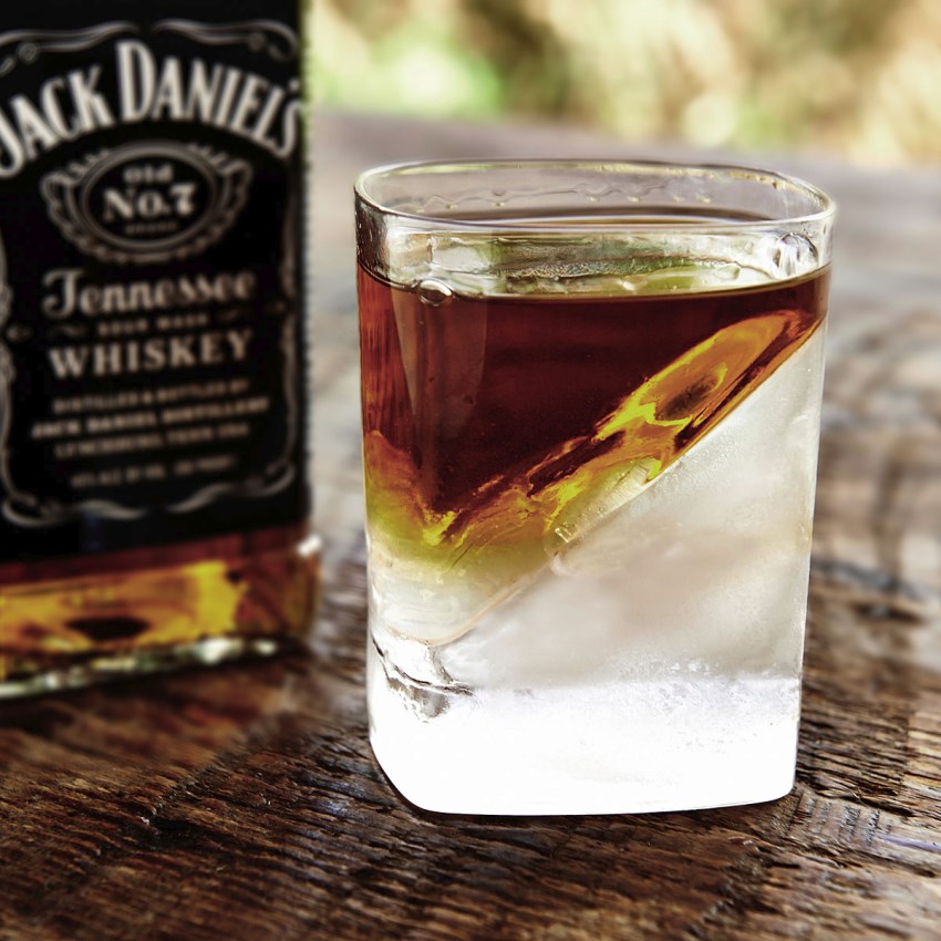 A Whiskey Wedge keeps drinks cool