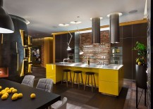 Accent-brick-wall-in-the-kitchen-with-wooden-floating-shelves-and-smart-lighting-217x155