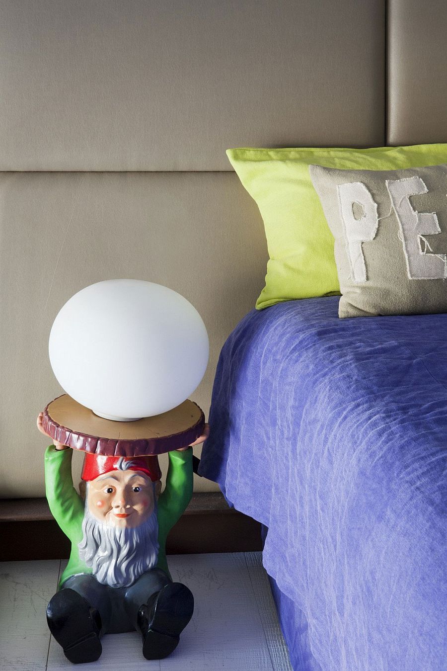 Bedside gnome lighting is perfect for thos who love the uncanny