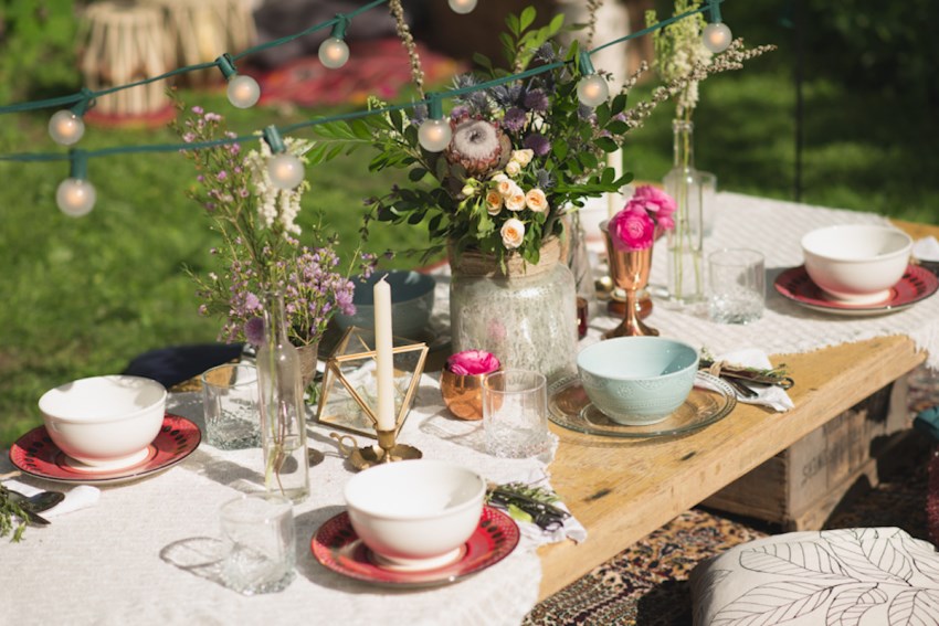 Bohemian picnic idea