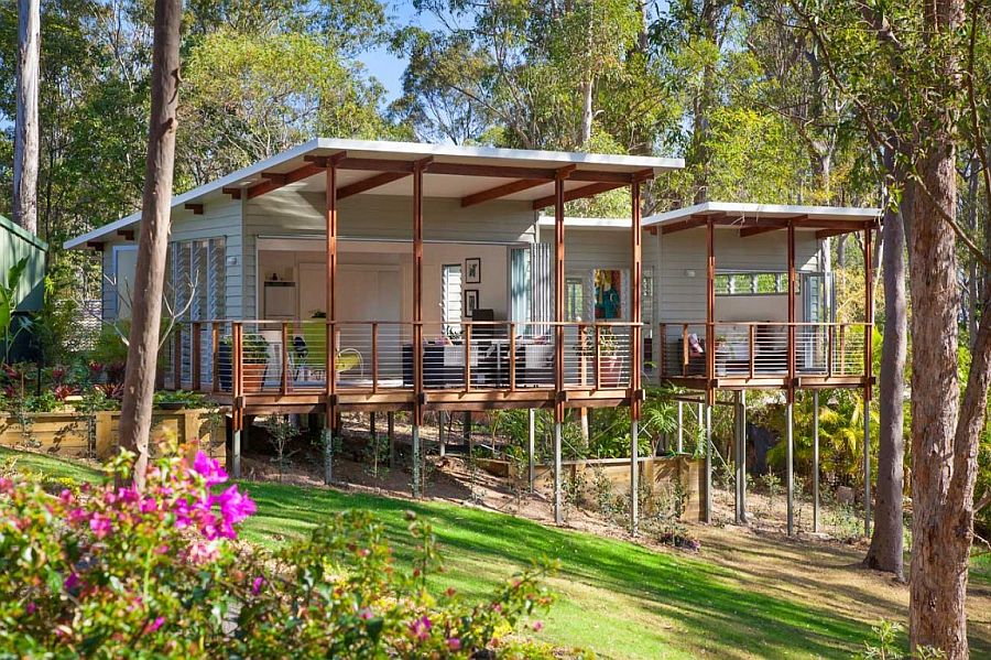 Cantilevered one bedroom granny flat in Brisbane