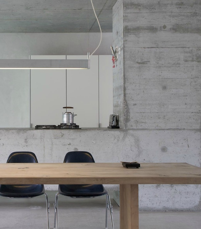 Concrete interior is both simple and functional