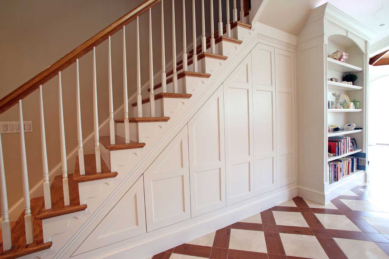 Custom Under Stair Storage Cabinetry