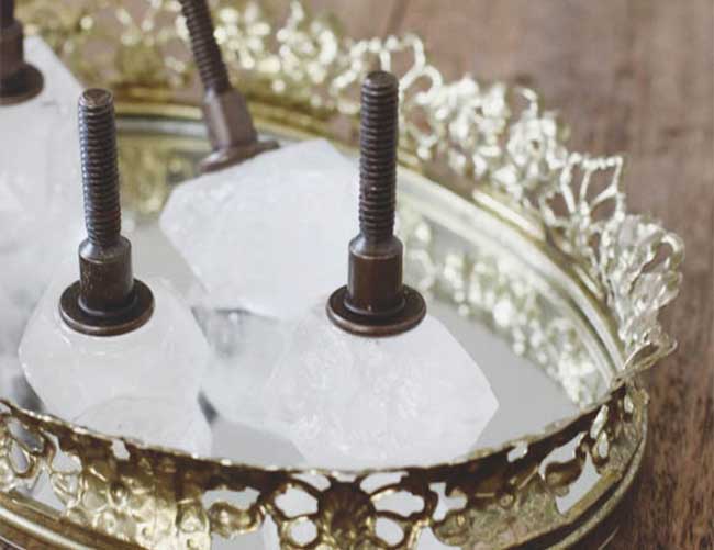 DIY Crystal Drawer Pulls