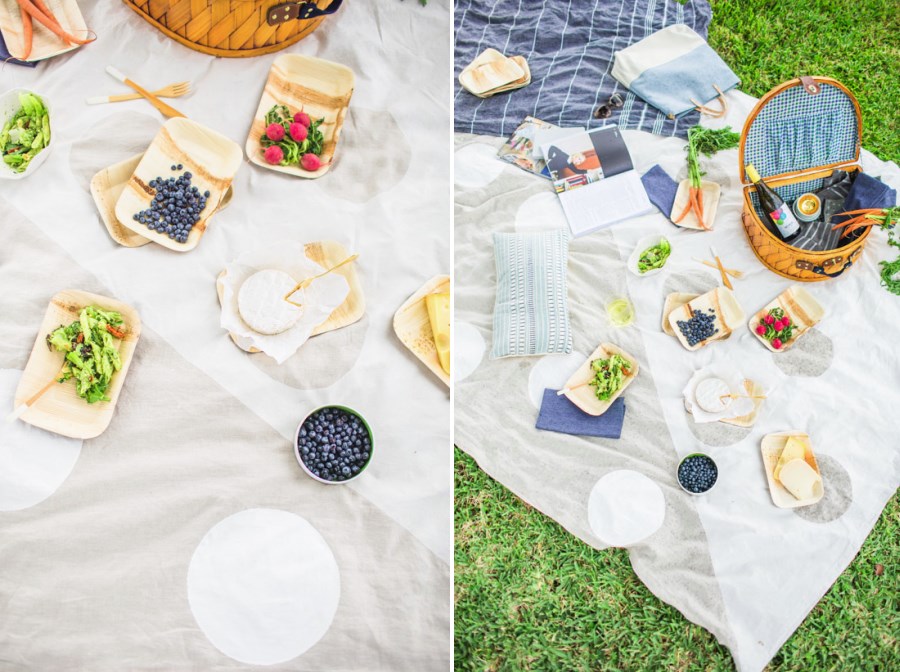 DIY picnic blanket from Paper & Stitch