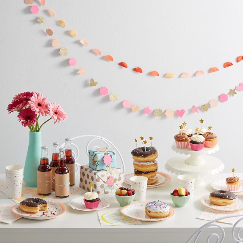 Doughnut party supplies from The Land of Nod