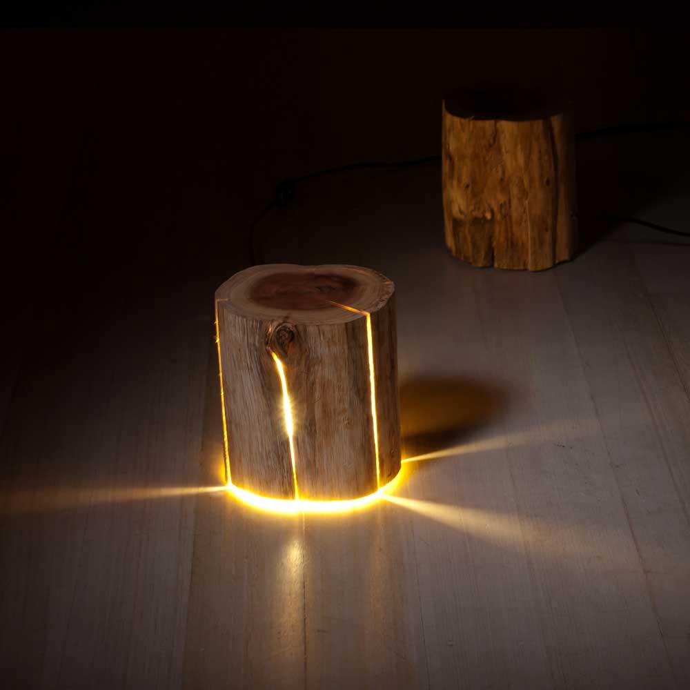 Duncan Meerding's Cracked Log Lamp