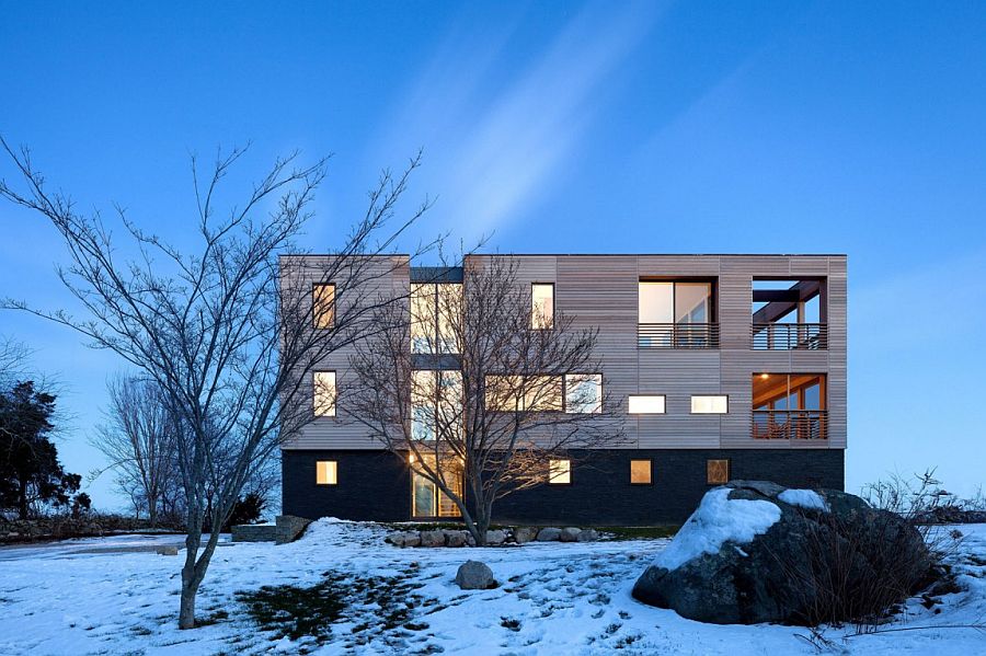 Exquisite weekend family home in Westerly, Rhode Island with cedar and slate exterior