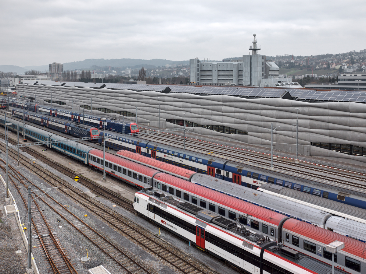 An extension to the Herdern Railway Service Facility in Zurich