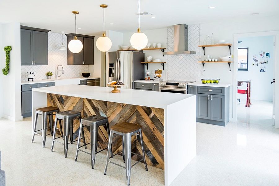 Give your industrial kitchen a more softer modern appeal