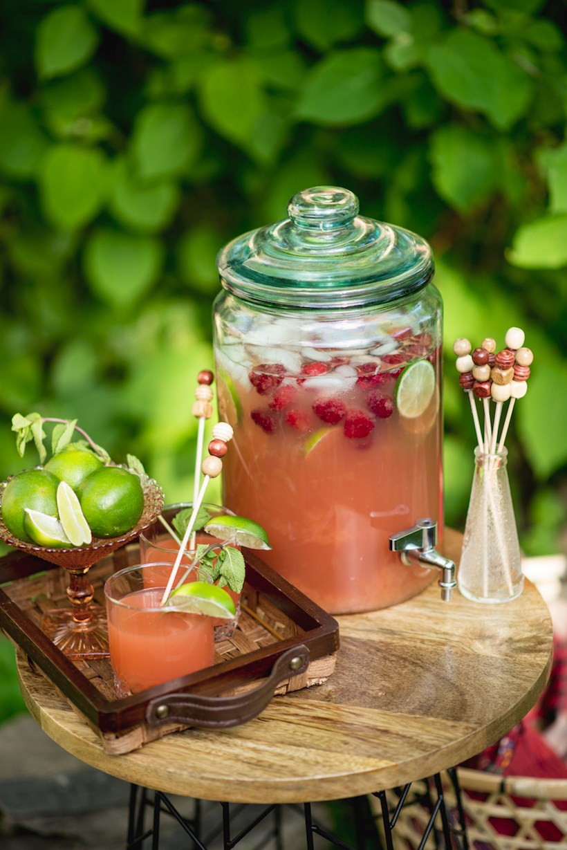 Grapefruit punch for a Bohemian Picnic