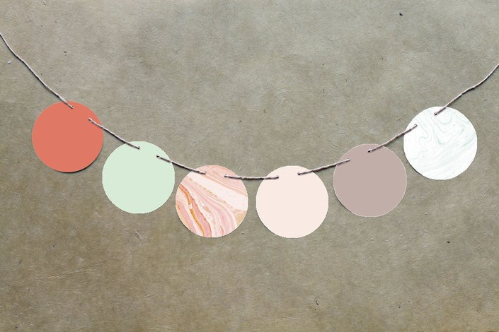 Marble circle garland from Minted