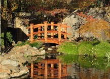 Mesmerizing-water-garden-with-an-arched-bridge-in-Oriental-style-217x155