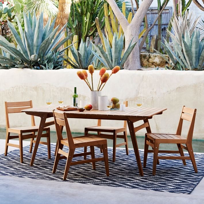 Outdoor dining area from West Elm