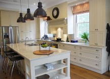 industrial light pendants kitchen