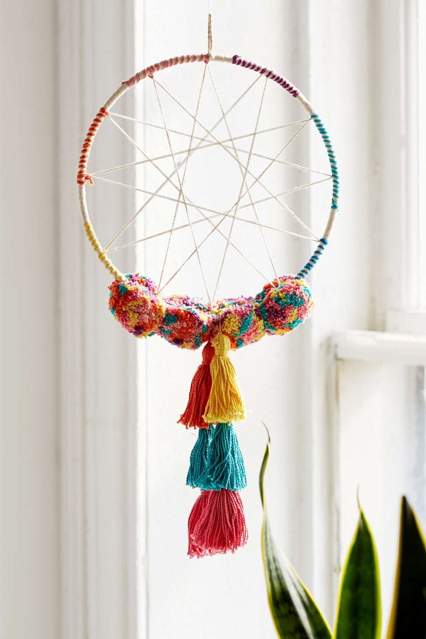 Pom pom dream catcher from Urban Outfitters