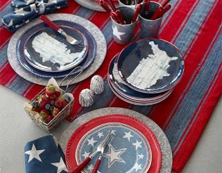 Festive Red, White and Blue Tablescape Ideas for a Sizzling 4th of July!