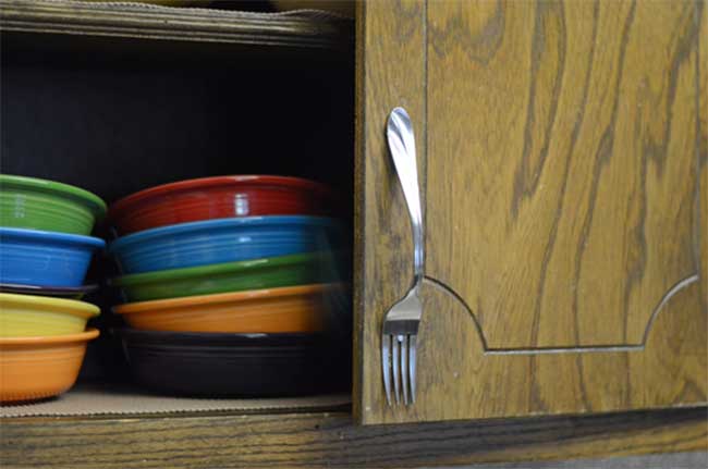 Recycled DIY Fork Cabinet Pull