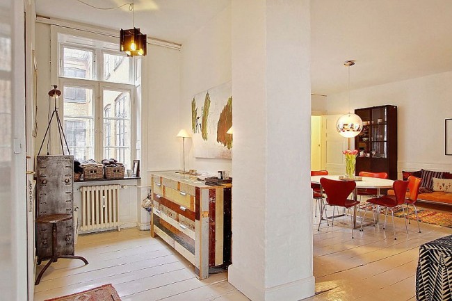 Image showcasing A Study in Scandinavian Style: Charming Modern Apartment in Denmark ...