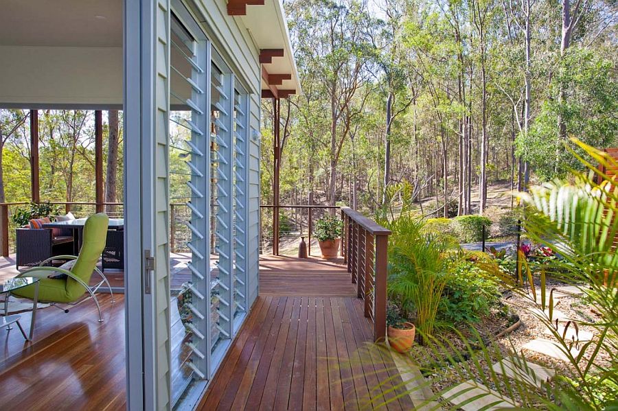 Simple and elegant design of the one bedroom home in Brisbane