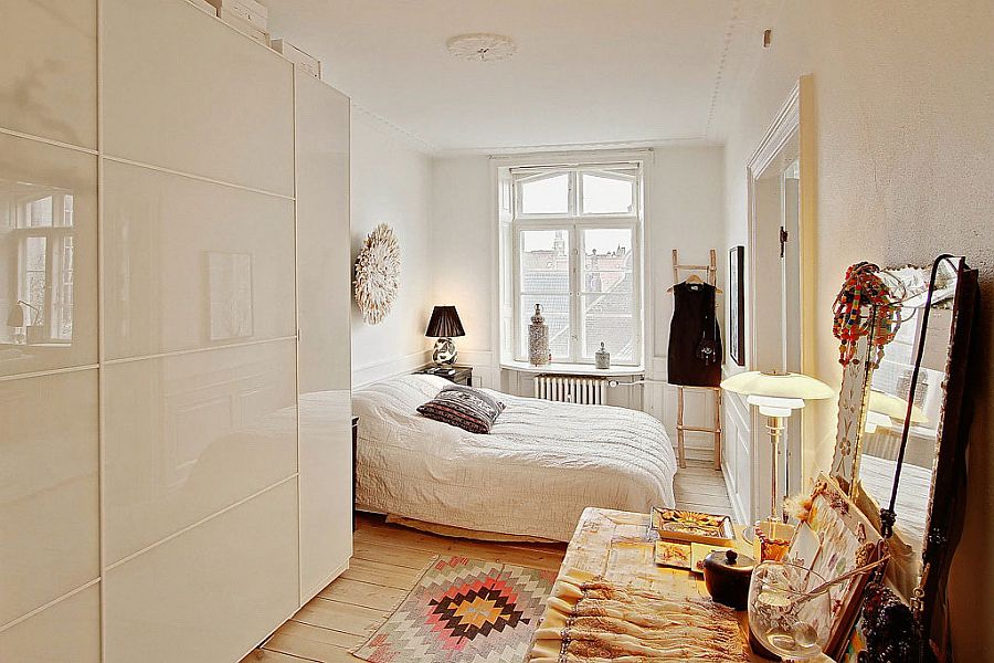 Small bedroom design idea with Scandinavian style