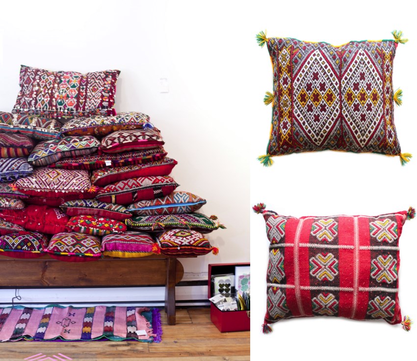 Tassel pillows from Baba Souk